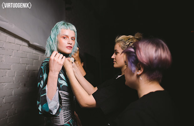 Behind the Scenes - VIRTUOGENIX Magazine F/W 2018-2019: "Raindrops" by Ilona Veresk | via Virtuogenix.Online