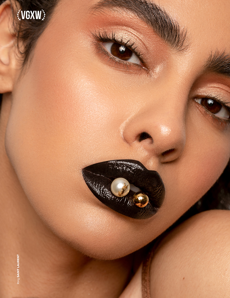 VGXW Magazine Beauty and Jewelry Editorial: Dark Elegance by Marina Schneider-Moog