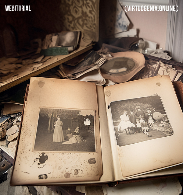 The Creepy Photo Album at My Grandma's House - An Experimental Micro Fiction written by AI | via Virtuogenix.Online