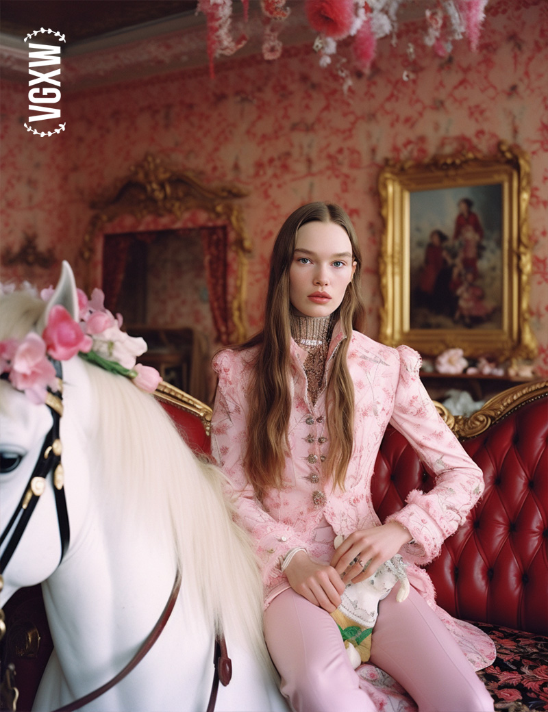 VGXW Magazine: Gilded - An AI Generated Fashion Story by Joyce @ Miu Vermillion Studio | via Virtuogenix.Online