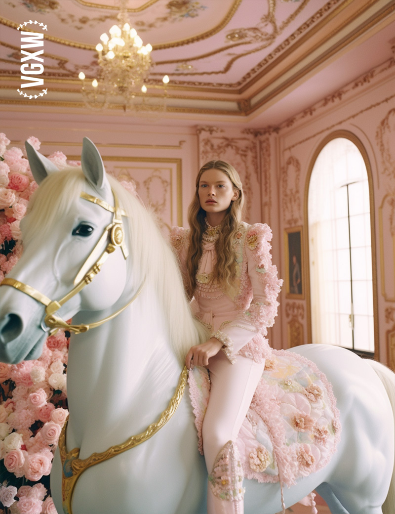 VGXW Magazine: Gilded - An AI Generated Fashion Story by Joyce @ Miu Vermillion Studio | via Virtuogenix.Online