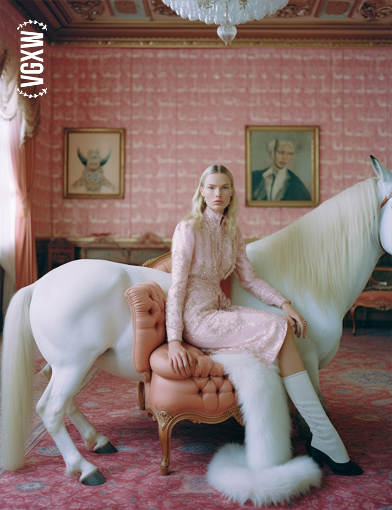 VGXW Magazine: Gilded - An AI Generated Fashion Story by Joyce @ Miu Vermillion Studio | via Virtuogenix.Online