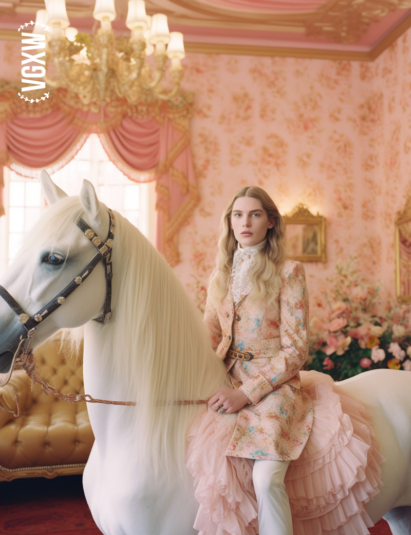 VGXW Magazine: Gilded - An AI Generated Fashion Story by Joyce @ Miu Vermillion Studio | via Virtuogenix.Online