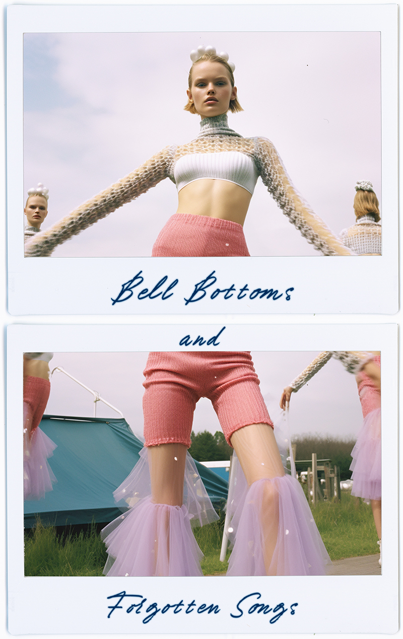 VGXW Magazine Fashion Story: Bell Bottoms and Forgotten Songs via Virtuogenix.Onliine