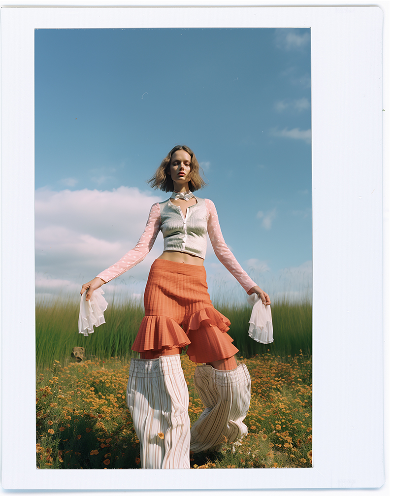 VGXW Magazine Fashion Story: Bell Bottoms and Forgotten Songs via Virtuogenix.Onliine