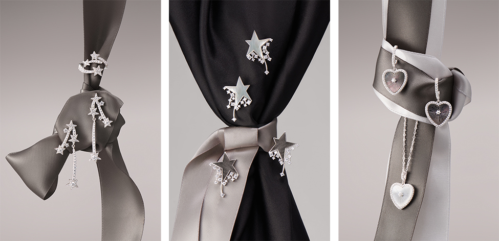 HEFANG Jewelry Nebula Collection 2025: Innovative fine jewelry featuring sustainable silicone and cosmic-inspired designs | via Virtuogenix.Online